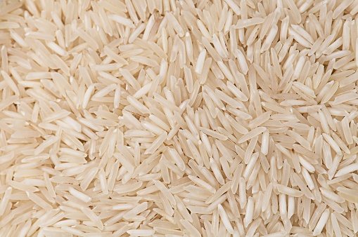 Macro of Basmati Rice