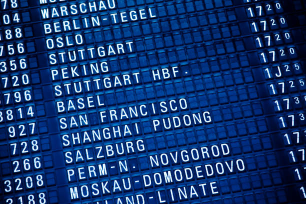 istock Old fashion airport reader board 157429920