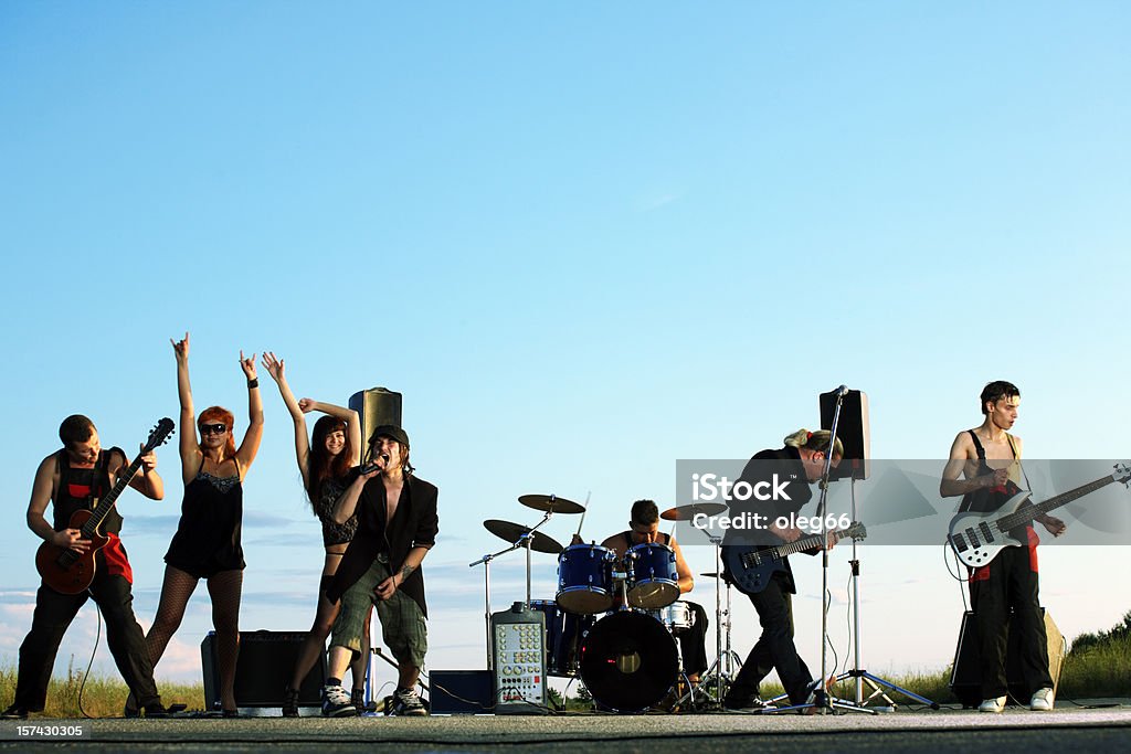 Banda de rock - Foto de stock de Grupo de interpretación musical libre de derechos
