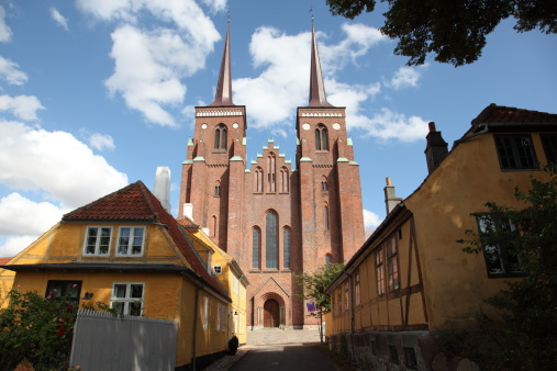 This is the famous Cathedral of Uppsala, Sweden.  This majestic Gothic construction of the 13th century is the tallest religious building in Scandinavia.