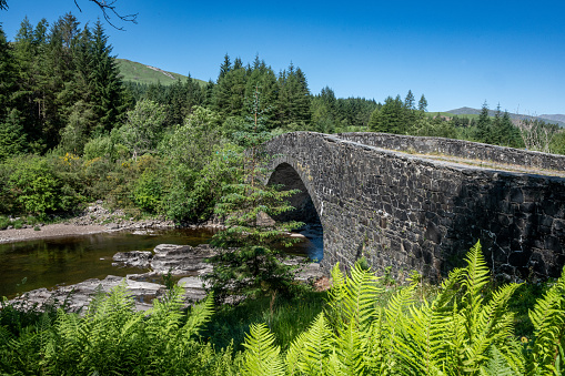 Bridge of Orchy on the West Highland Way in Scotland.