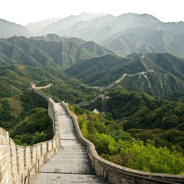 gran muralla de china, en badaling - badaling fotografías e imágenes de stock