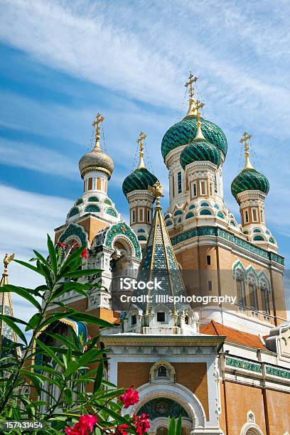 러시아 정교회 In 니체 프랑스 건물 외관에 대한 스톡 사진 및 기타 이미지 - 건물 외관, 건물 정면, 건축