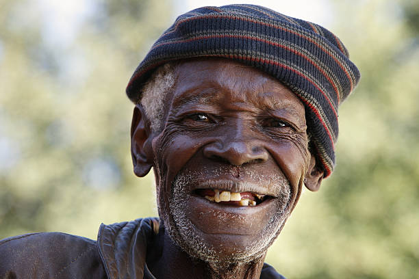 istock Smiling senior African man portrait 157431483
