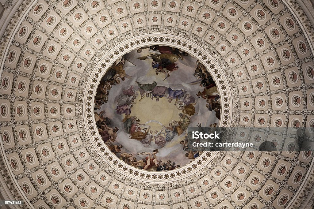 Innerhalb des Capitol Dome, Senat in Washington, DC - Lizenzfrei Washington DC Stock-Foto