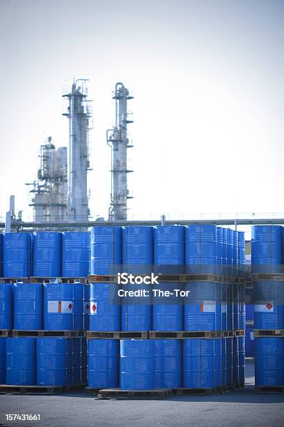 Toxic Waste Stock Photo - Download Image Now - Crude Oil, Drum - Container, Chemical Plant