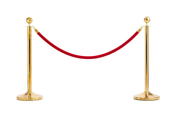 Velvet rope isolated  roped off stock pictures, royalty-free photos & images