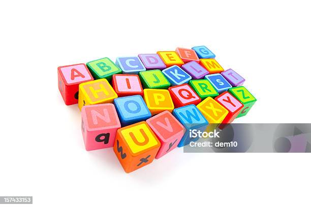 Alfabeto Cuadras Foto de stock y más banco de imágenes de Aprender - Aprender, Color - Tipo de imagen, Comienzo del año escolar