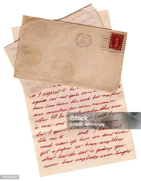 Ww2 Письмо От Канадской Армии Лагерь На Petawawa Онтарио В 1942 — стоковые фотографии и другие картинки Почерк