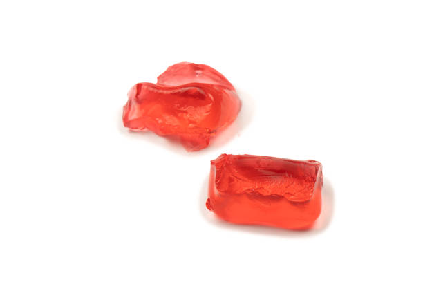 istock Sweet fruit jelly dessert isolated on a white background. 1574335783