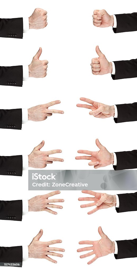business hand count one to five isolated both sides Lightboxes Adult Stock Photo