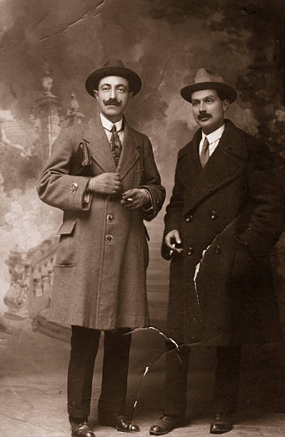 istock Two Businessmen in 1917.Sepia Toned. 157433608