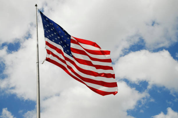 amerikanische flagge - flag day stock-fotos und bilder