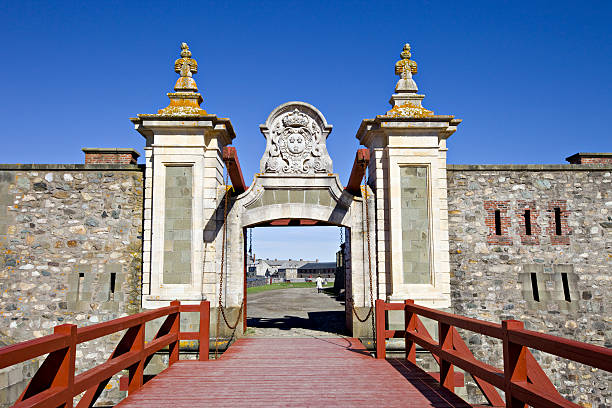 louisbourg, nova scotia, kanada - louisbourg stock-fotos und bilder