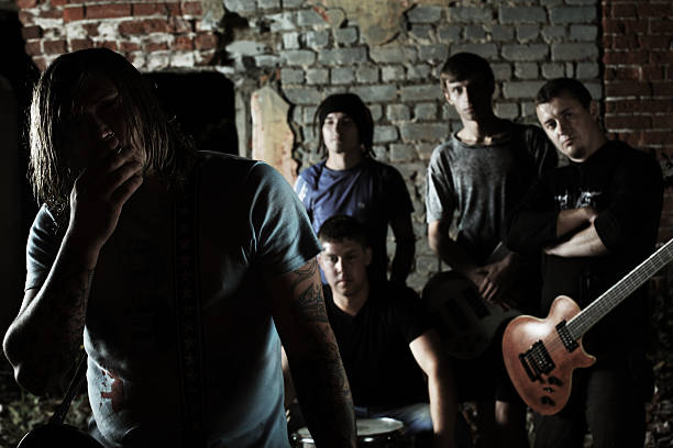 rock band stock photo