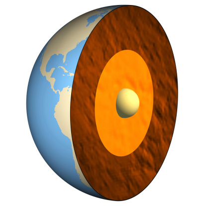 3d illustration of red sphere burning in science concept