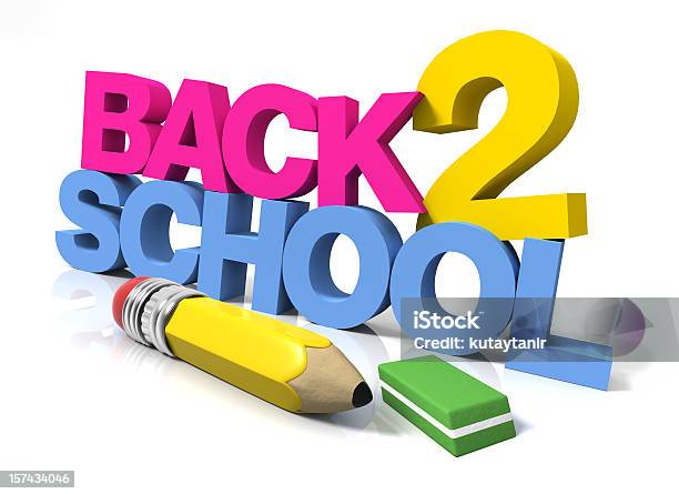 Back To School 3차원 형태에 대한 스톡 사진 및 기타 이미지 - 3차원 형태, 신학기, 연필