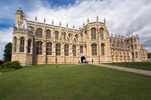 Windsor, UK - July 29, 2023: Majestic buildings on and around the campus of Eton College in the UK
