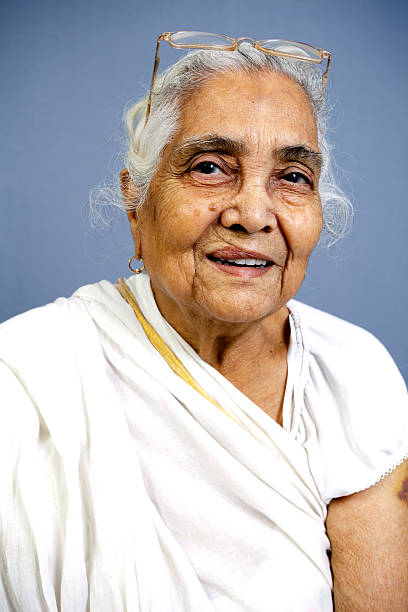 istock Cheerful Indian Senior Woman 157434364