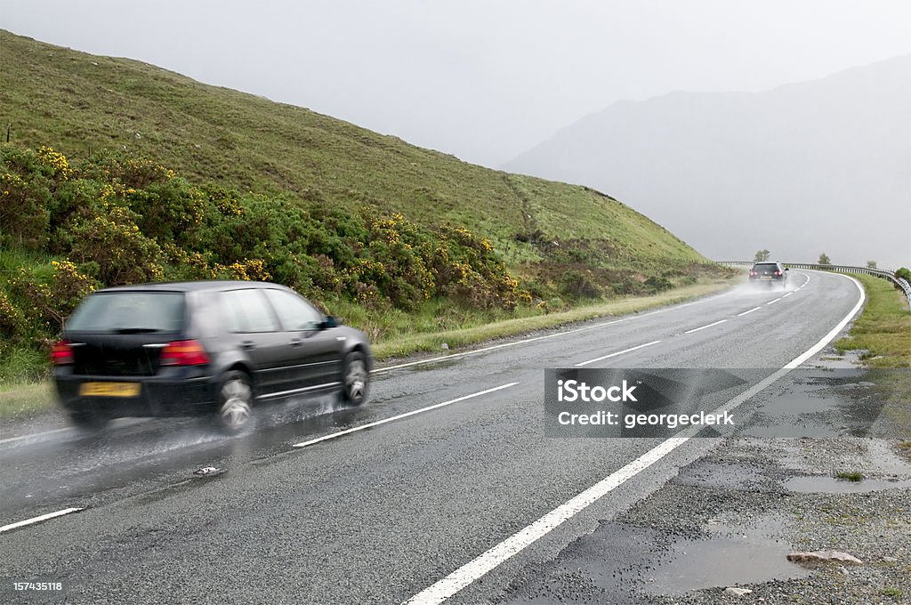 Wet ländlichen Drive - Lizenzfrei Auto Stock-Foto