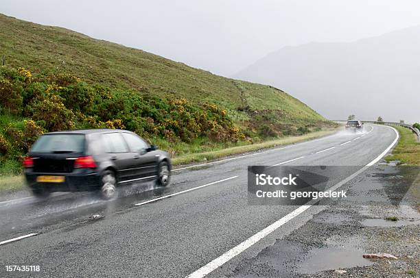 Wet Ländlichen Drive Stockfoto und mehr Bilder von Auto - Auto, Regen, Straßenverkehr