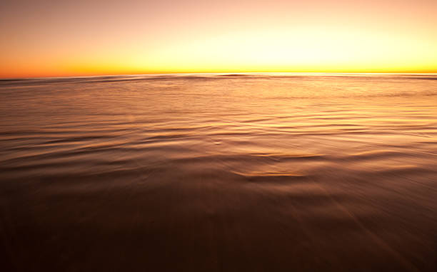 nascer do sol na praia - beach cumberland island environment tranquil scene - fotografias e filmes do acervo