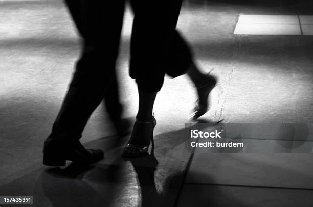 Action Shot Of The Feet Of A Man And Woman Dancing Stock Photo - Download Image Now - Tango - Dance, Dancing, Couple - Relationship