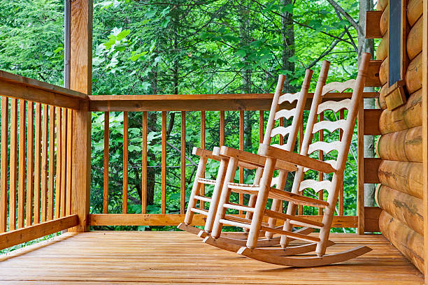 istock Deck chairs waiting on the porch (XXL) 157435885