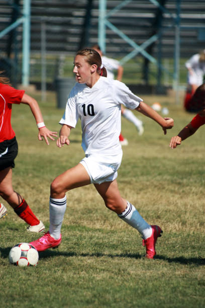istock Soccer Inside Foot Dribble Touch on Ball 157436343