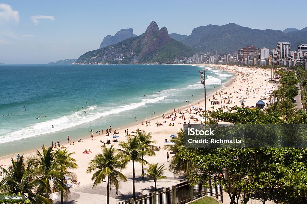Playa de Ipanema en Rio de Janeiro - Foto de stock de Playa de Ipanema libre de derechos