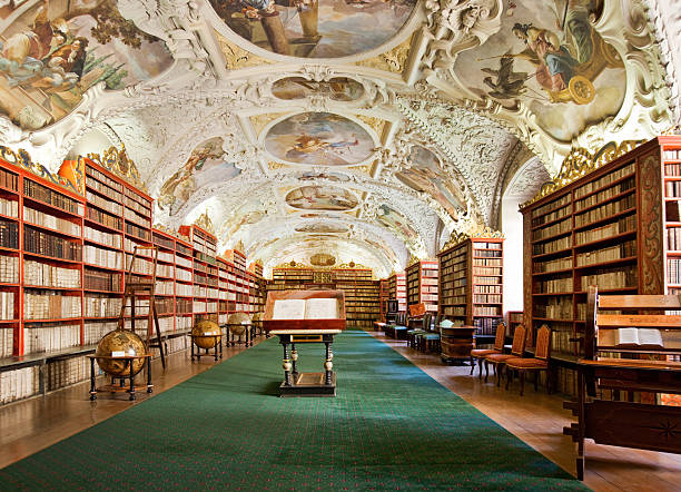 Old library in the Prague Old library in the Prague renaissance stock pictures, royalty-free photos & images