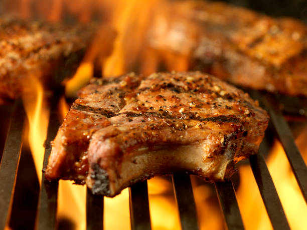 istock BBQ Pork Loin Centre Cut Chop 2 157436545