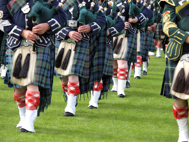 istock Pipers in a Marching Band, Scotland 157436632