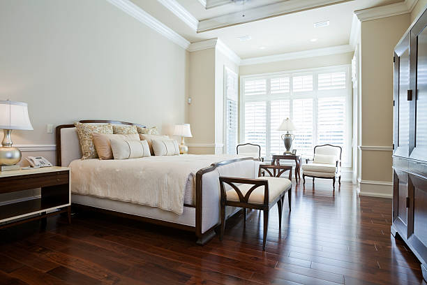 Master Bedroom  owner's bedroom stock pictures, royalty-free photos & images