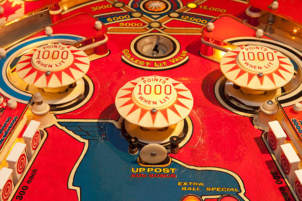 Multiple Pinball Targets  pinball machine stock pictures, royalty-free photos & images