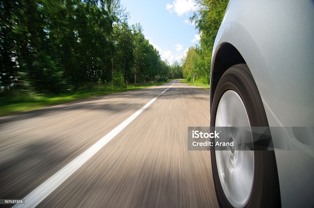 Vista de lateral de carro em movimento rápido - Royalty-free Ao Ar Livre Foto de stock