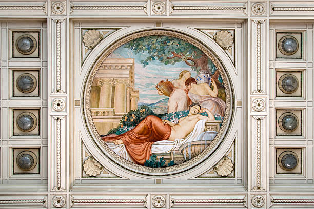 Italian ceiling painting  fresco stock pictures, royalty-free photos & images