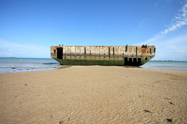 istock Concrete moll used in D-day 157437674
