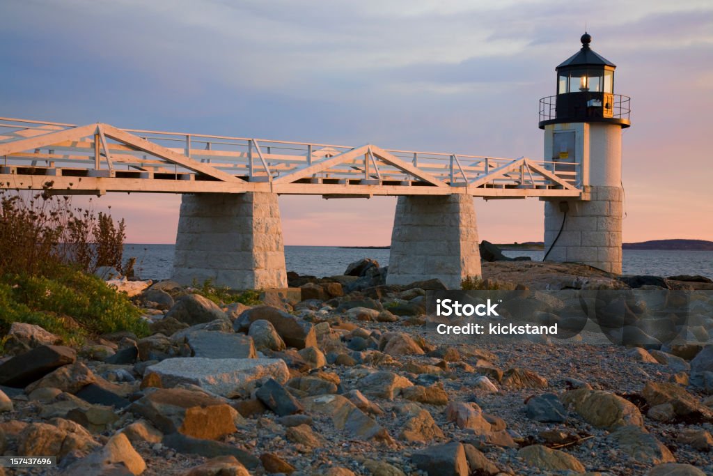 Marshall Point Lighthouse - Lizenzfrei Außenaufnahme von Gebäuden Stock-Foto