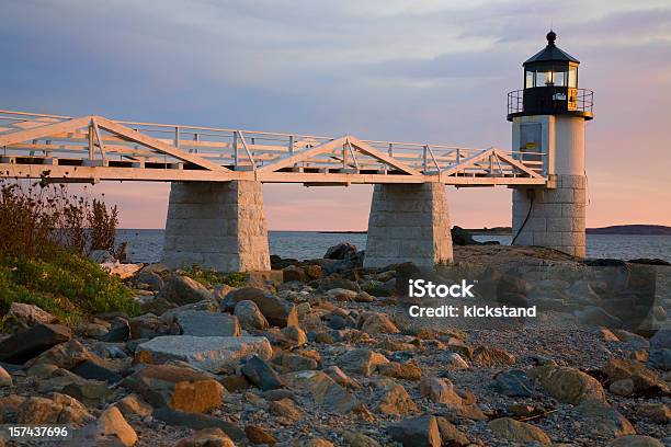 Marshall Point Lighthouse Stockfoto und mehr Bilder von Außenaufnahme von Gebäuden - Außenaufnahme von Gebäuden, Farbbild, Fotografie