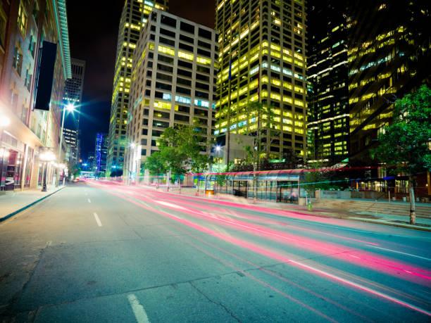Urban Street Scene At Night