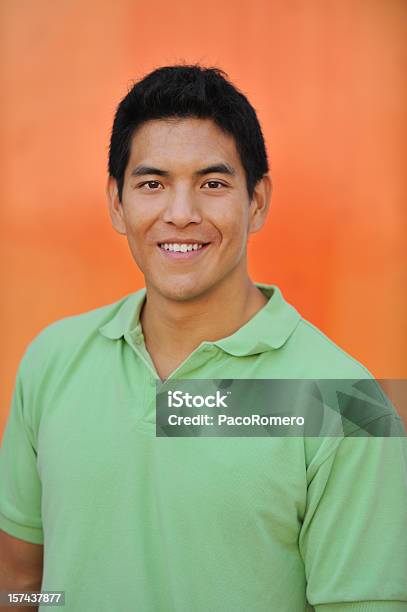 Portrait Of A Chinese College Student Stock Photo - Download Image Now - Men, Polo Shirt, Portrait
