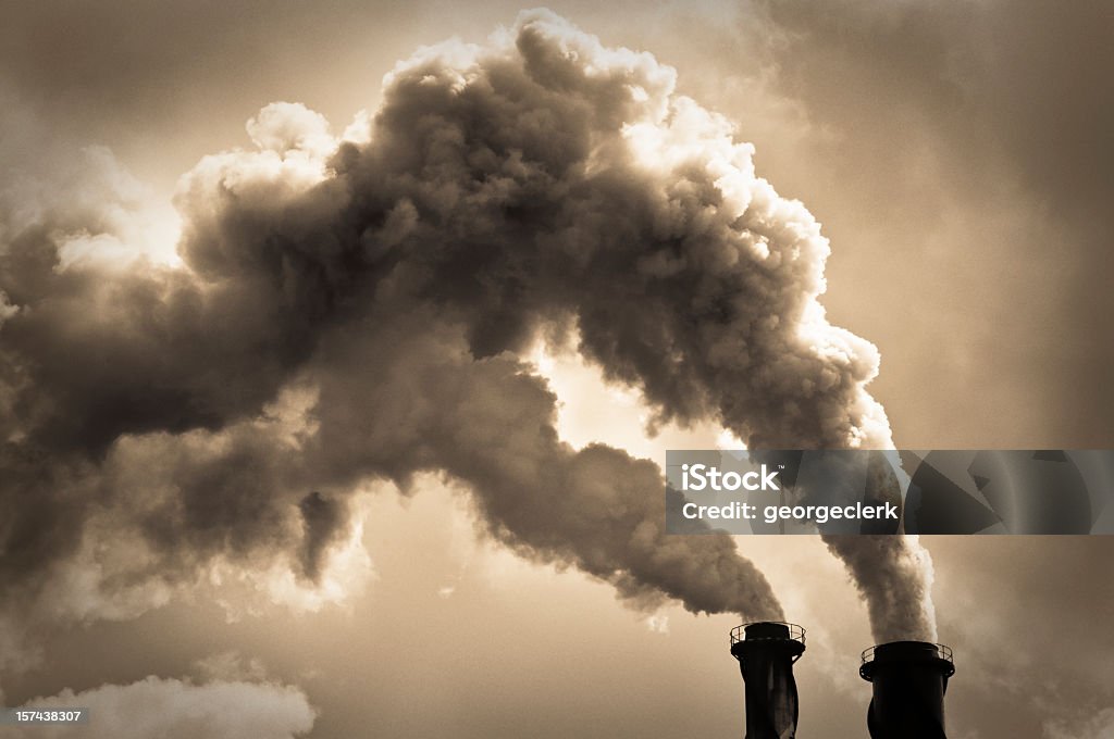 Промышленное Загрязнение воздуха - Стоковые фото Загрязнение окружающей среды роялти-фри