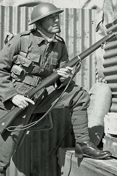 istock Soldier in the Trenches. 157438550