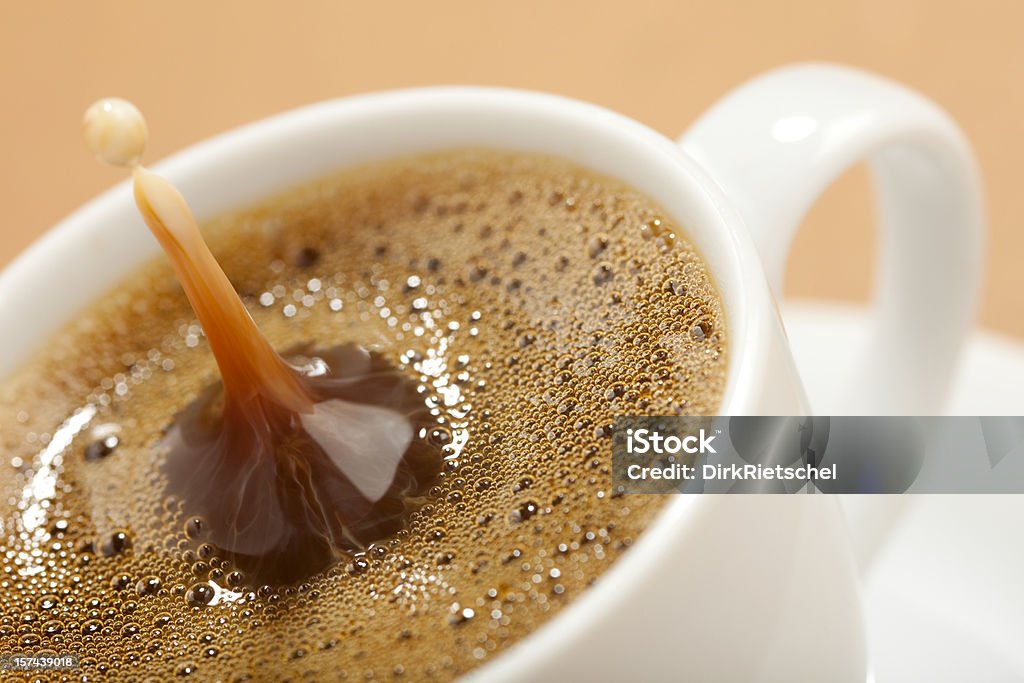 Coffee with milk.  Coffee - Drink Stock Photo