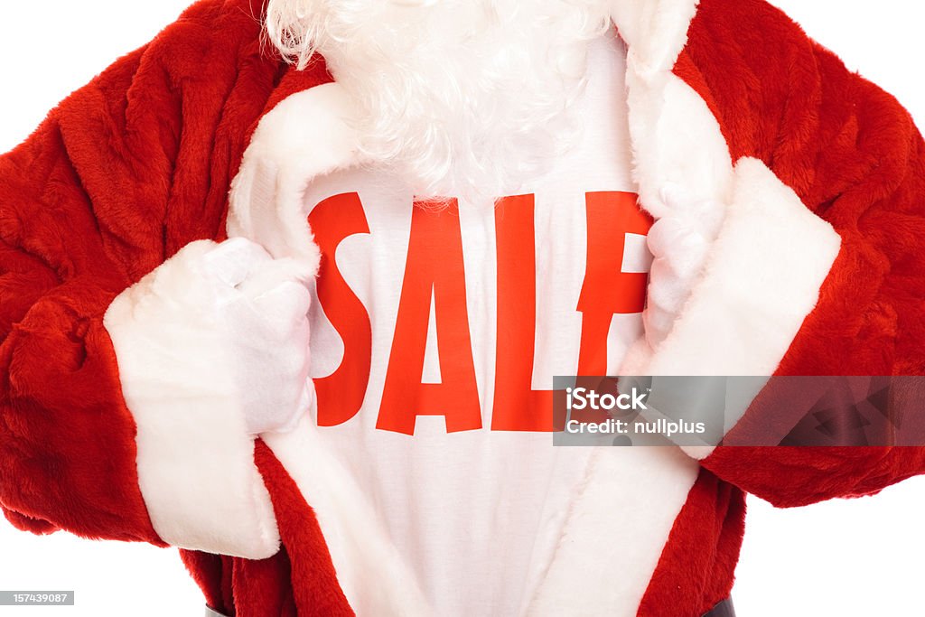super-vendita-santa - Foto stock royalty-free di Babbo Natale
