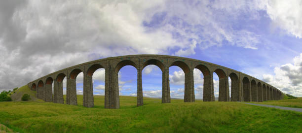 Ribblehead viaduct 32MP stock photo