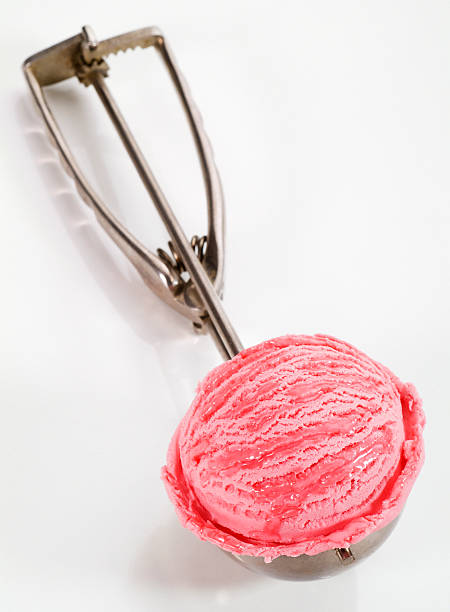 istock Strawberry ice cream still on a scoop 157439250