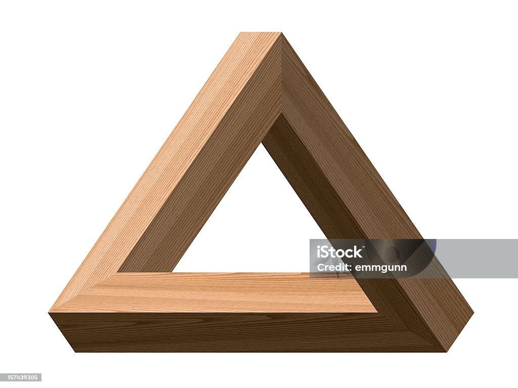 Оптическая иллюзия 2 - Стоковые фото Треугольник роялти-фри