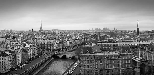 Panoramica colpo di Parigi (XXXL - foto stock